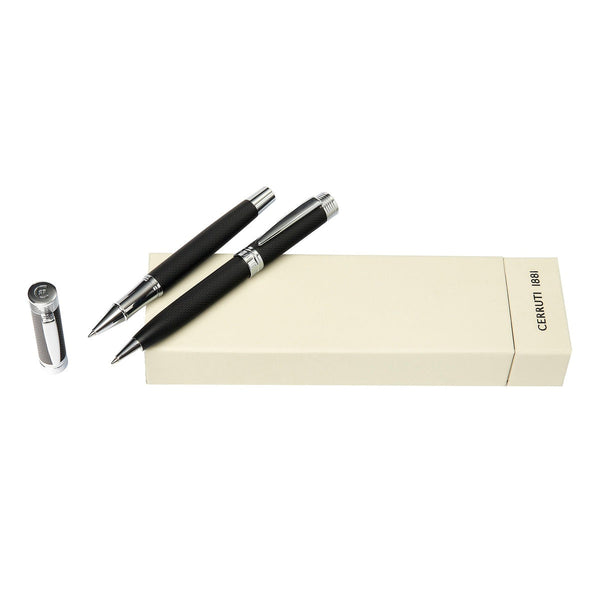 Cerruti 1881, Set di penne, Zoom Diamond, nero