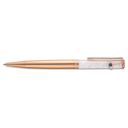 Penna a sfera Swarovski Crystalline Evil Eye, oro rosa, rosa