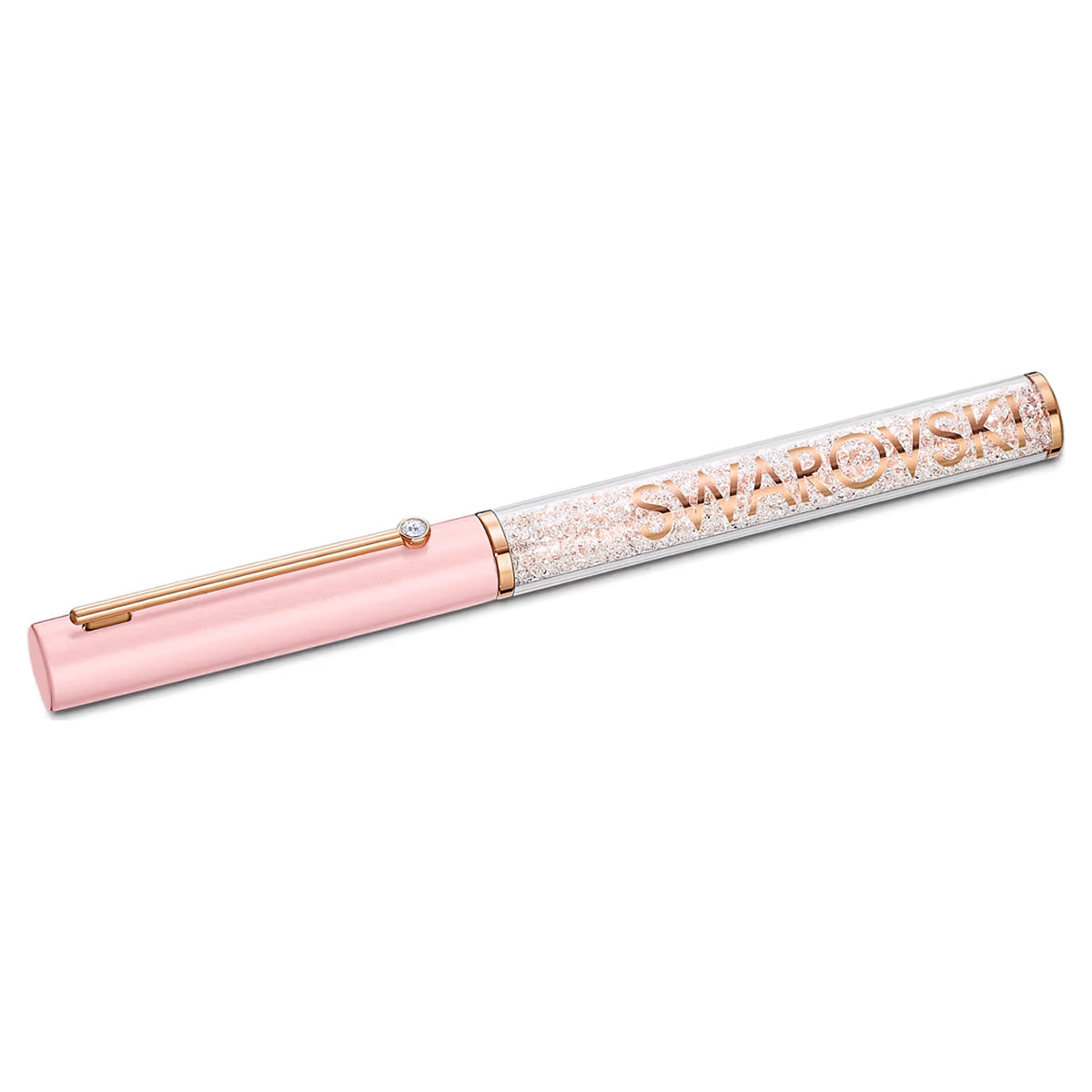 Stylo bille Swarovski Crystalline or rose, rose-rose
