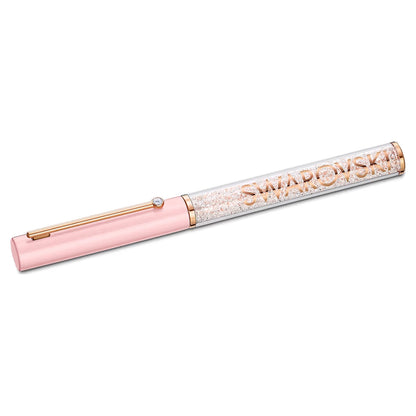 Stylo bille Swarovski Crystalline or rose, rose-rose
