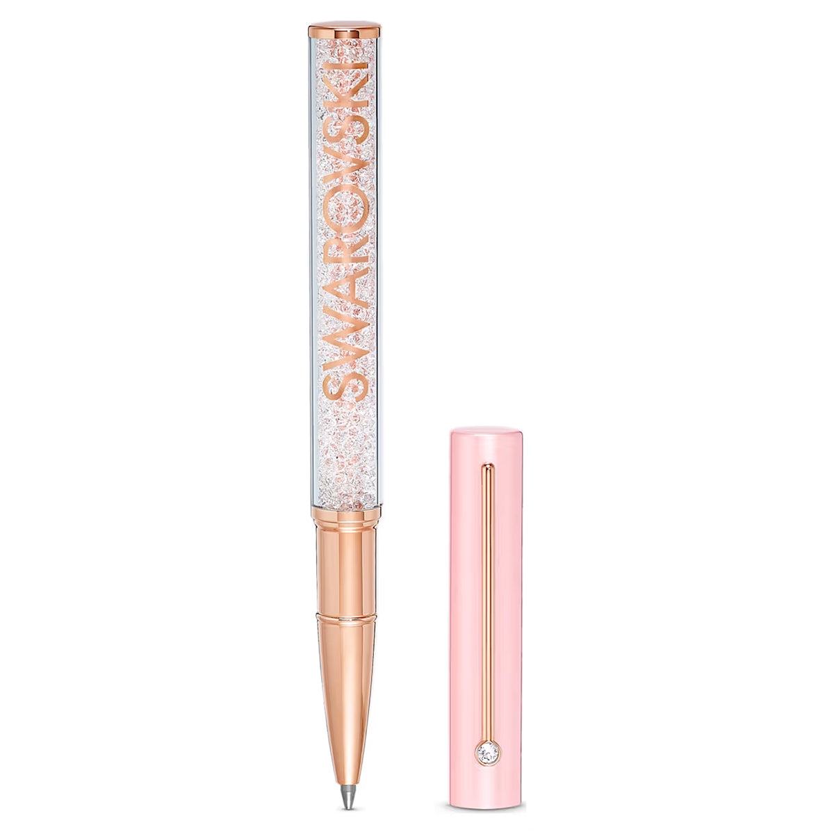 Stylo bille Swarovski Crystalline or rose, rose-rose