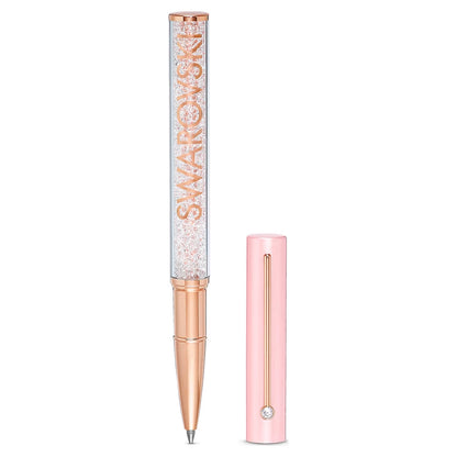Stylo bille Swarovski Crystalline or rose, rose-rose