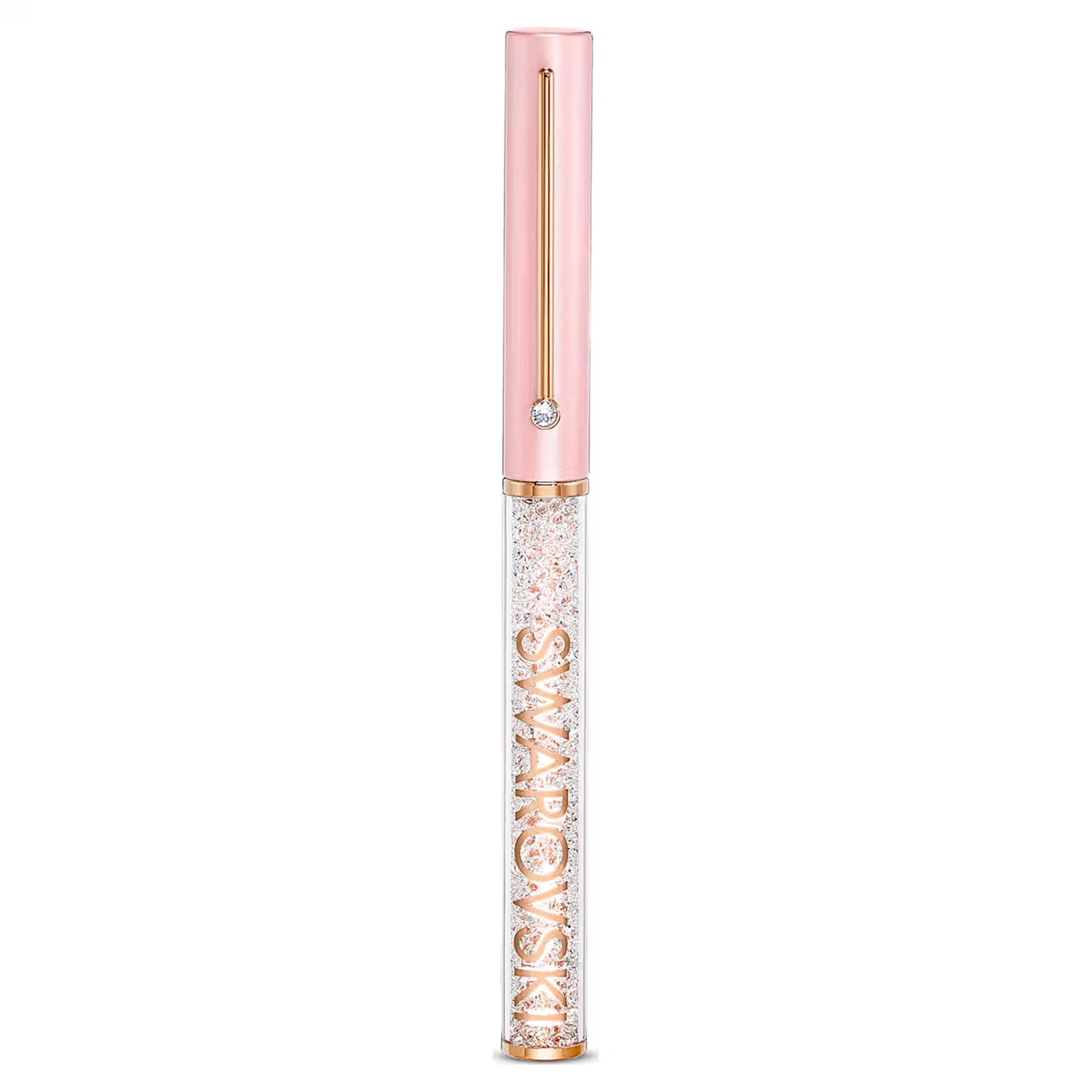 Stylo bille Swarovski Crystalline or rose, rose-rose