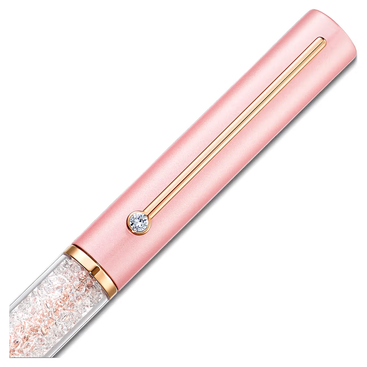 Stylo bille Swarovski Crystalline or rose, rose-rose