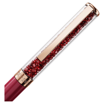 Penna a sfera Swarovski Crystalline oro rosa, rosa-fucsia