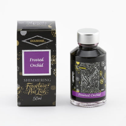 Diamine, campione di inchiostro, Shimmering, Frosted Orchid, 5ml