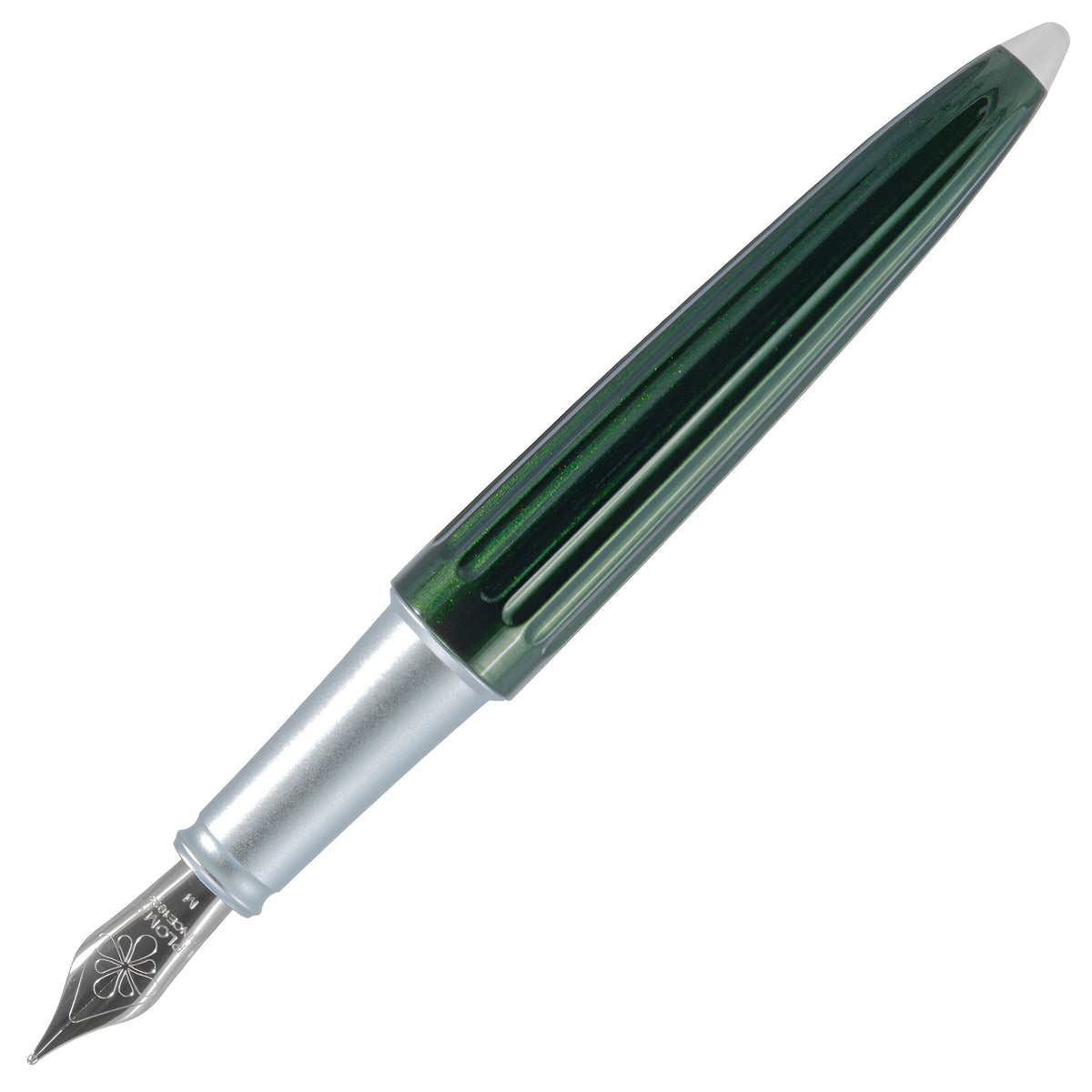 Stylo plume Diplomat Aero en or 14 carats, coloris Evergreen