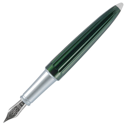 Stylo plume Diplomat Aero en or 14 carats, coloris Evergreen