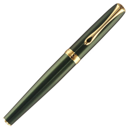 Diplomat, penna stilografica Excellence A2, placcata oro, Evergreen
