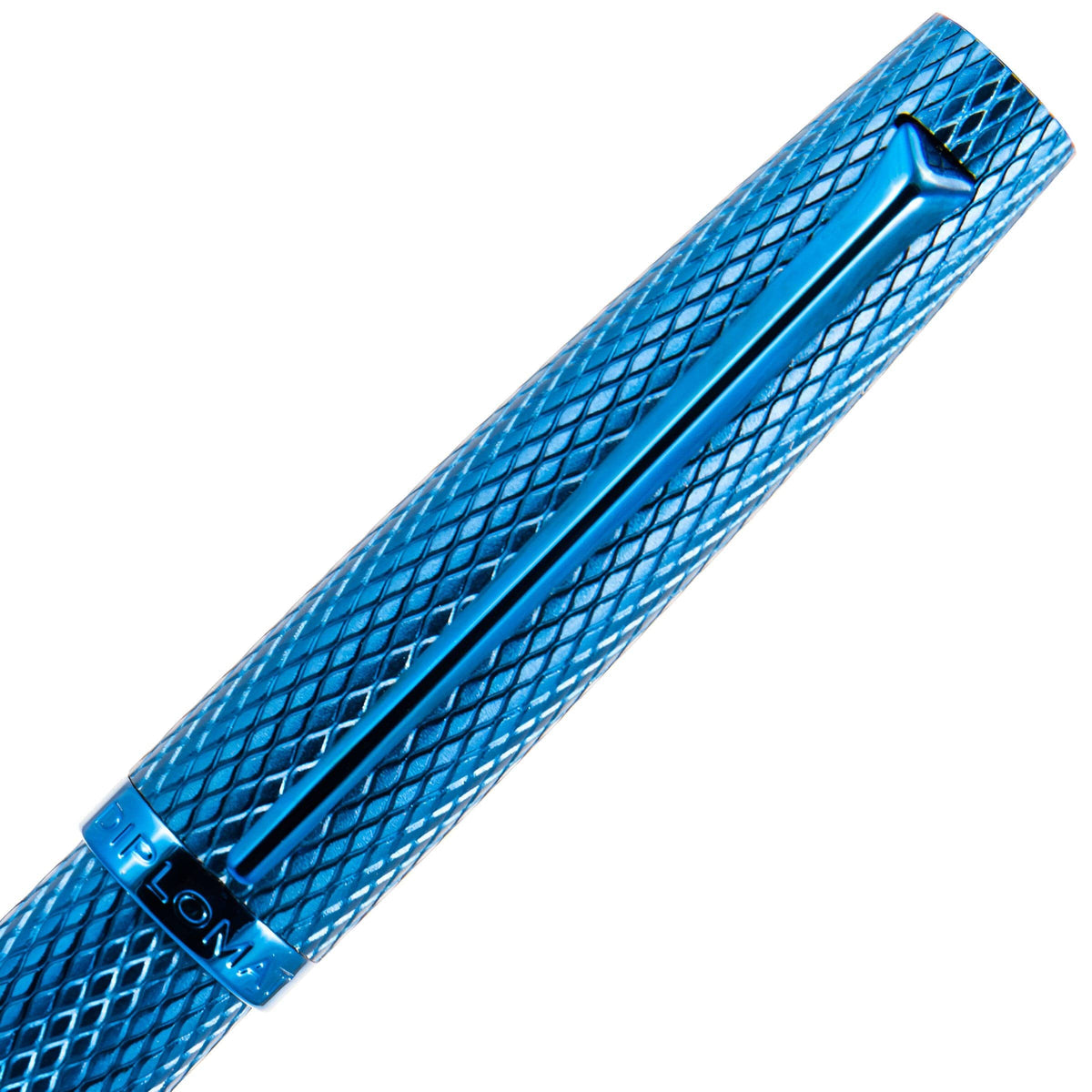 Stylo plume Diplomat Viper Guilloche, bleu