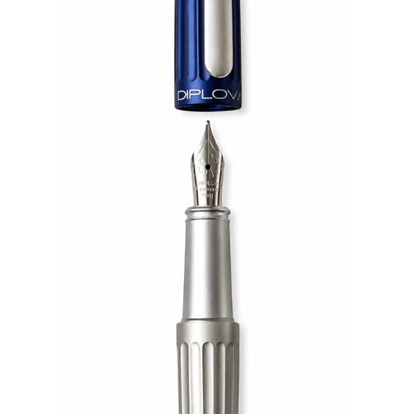Stylo plume Aero Bleu Argent