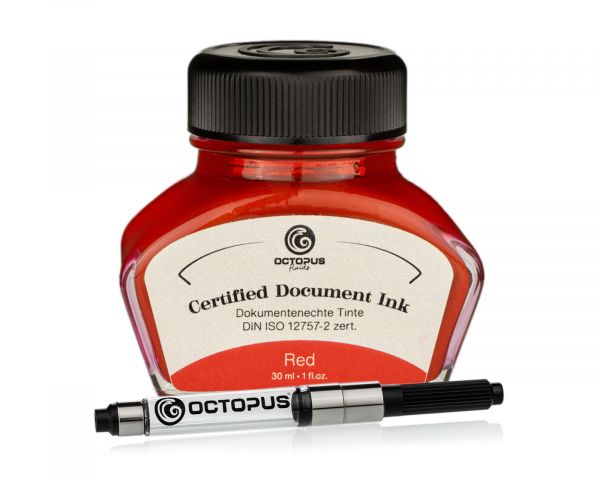 Octopus Fluids Encre permanente Rouge Édition Limitée DIN ISO 12757-2