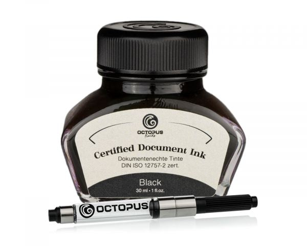 Octopus Fluids Document Inks Noir Certifié DIN ISO 12757-2