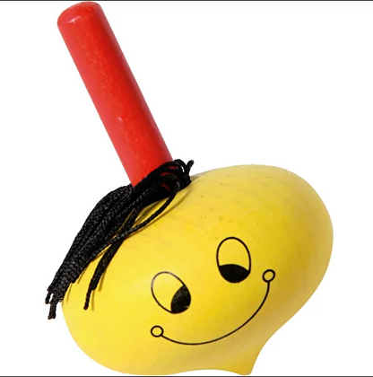 e+m Holzprodukte GmbH Werbeartikel zum Spielen SMILEY gelb