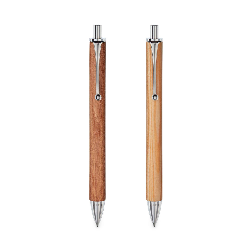 e+m Holzprodukte GmbH Kugelschreiber ALLWOOD vernickelt, natur
