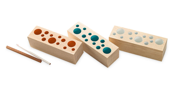 e+m Holzprodukte GmbH Accessoires de bureau BRIXXS DOTS Laqué, bleu glacier