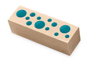 e+m Holzprodukte GmbH Büro-Accessoires BRIXXS DOTS Lackierung, eisblau