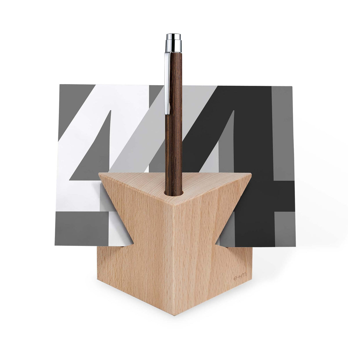 e+m Holzprodukte GmbH Büro-Accessoires CUBE TOWER natur