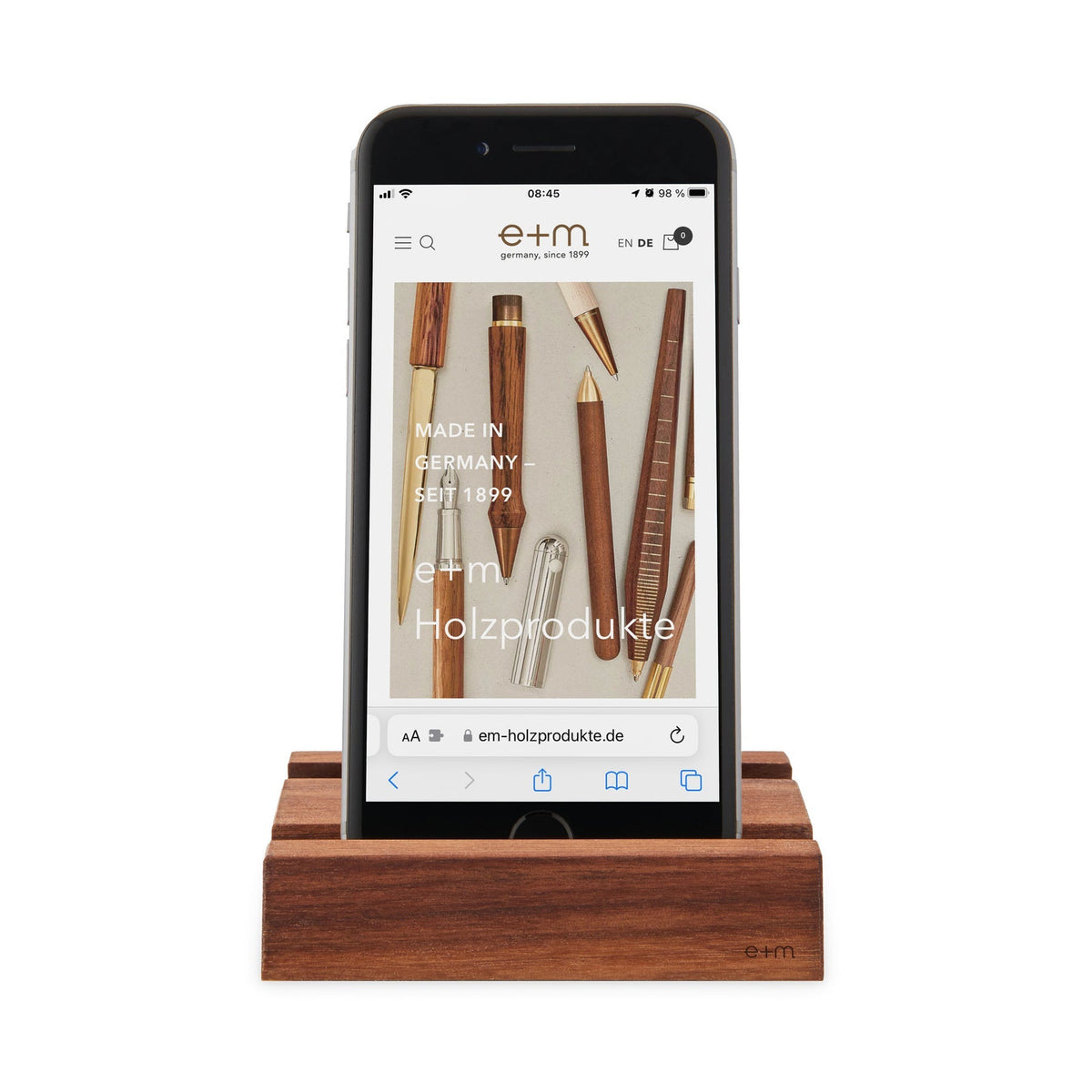 e+m Holzprodukte GmbH Büro-Accessoires PHONE BOARD natur