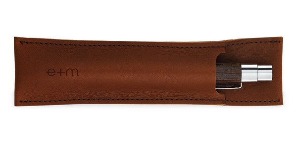 e+m Holzprodukte GmbH Astucci ASTUCCIO PORTAPENNE L cognac