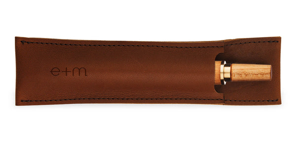 e+m Holzprodukte GmbH Étuis ÉTUI À STYLO S cognac