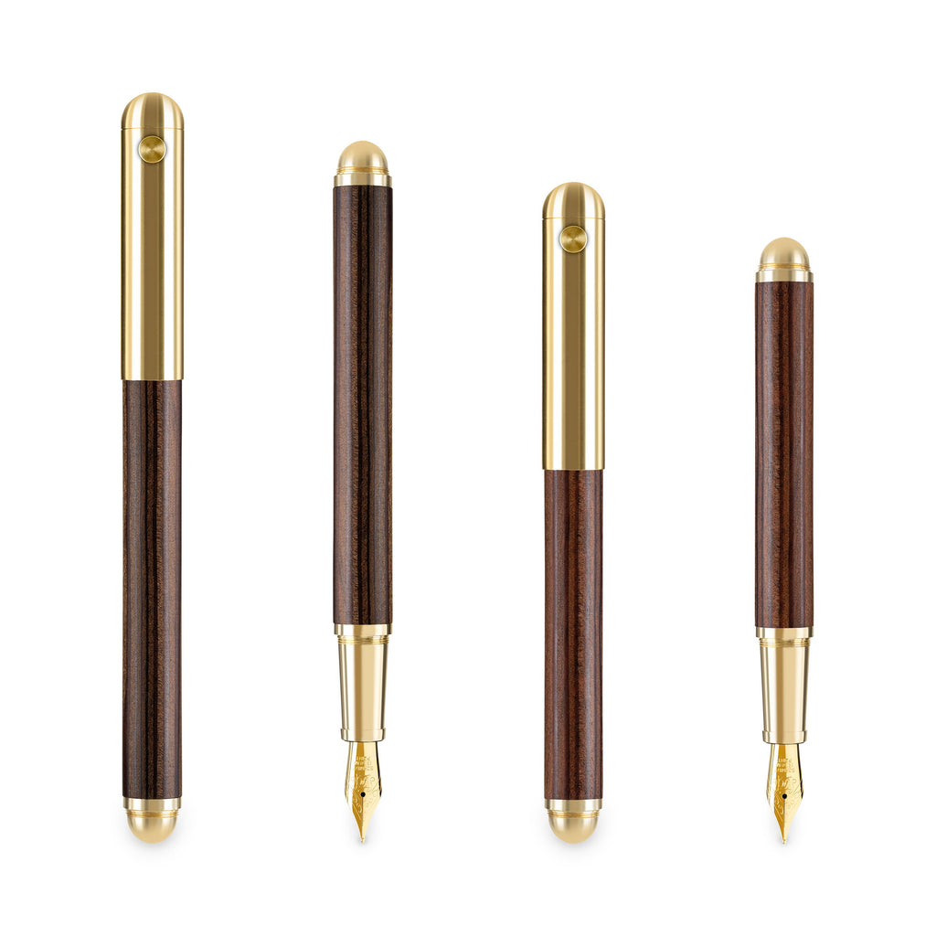 Stylo-plume e+m CONTRACT LARCH fumé
