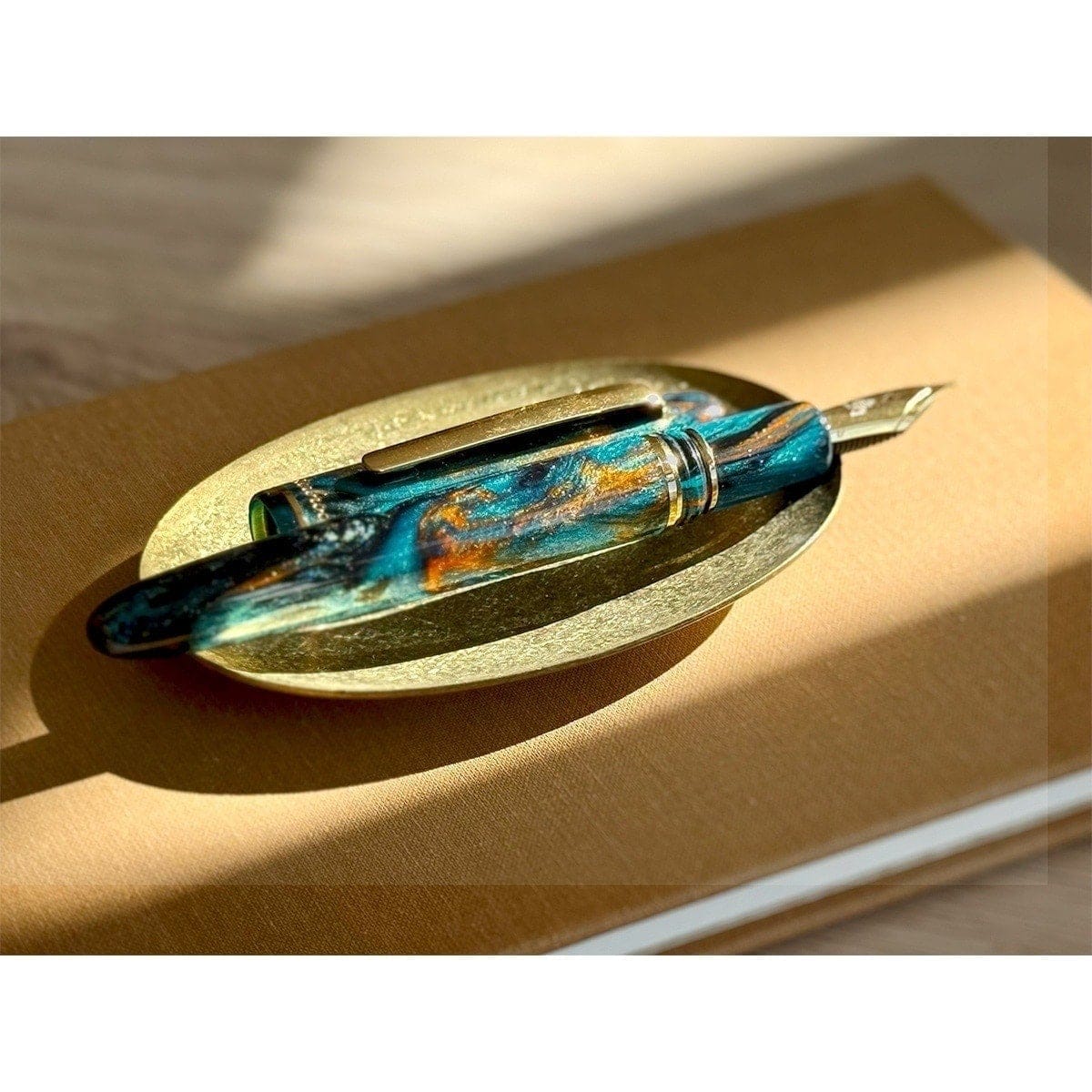 Stylo-plume Esterbrook Estie x BUNGOBOX, or, The Kingfisher, bleu