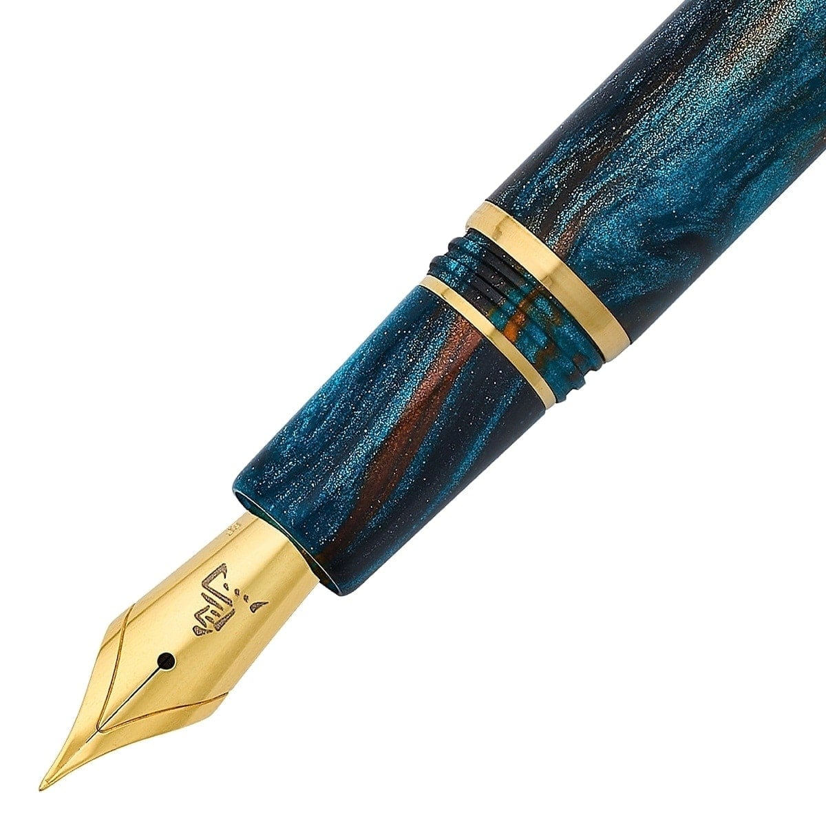 Stylo-plume Esterbrook Estie x BUNGOBOX, or, The Kingfisher, bleu
