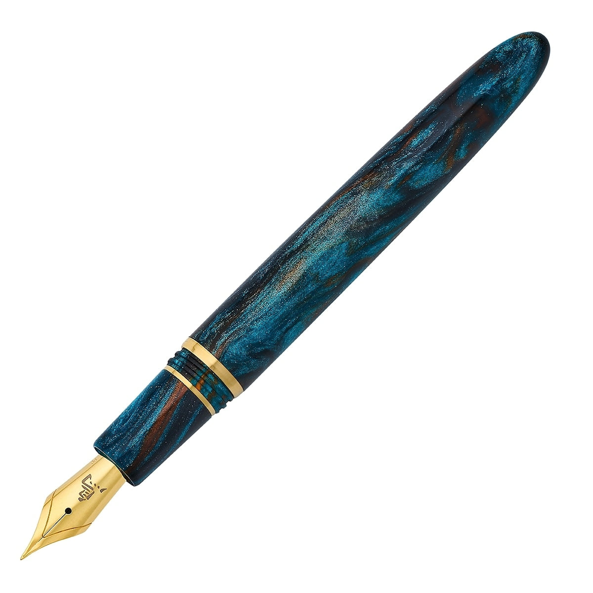 Stylo-plume Esterbrook Estie x BUNGOBOX, or, The Kingfisher, bleu