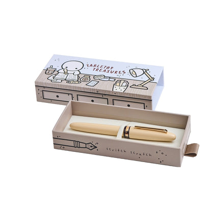 Stylo plume Esterbrook Estie The Coffee Monsterz Co., doré, beige