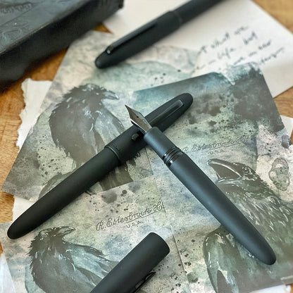 Esterbrook Estie Raven, penna stilografica a stantuffo/cartuccia, nero opaco