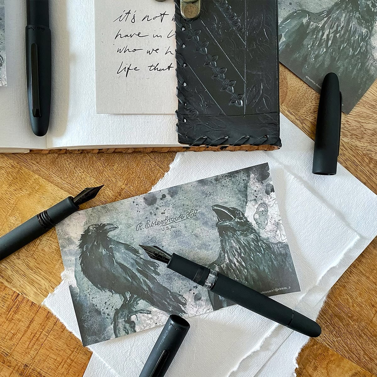 Esterbrook Estie Raven, penna stilografica a stantuffo/cartuccia, nero opaco