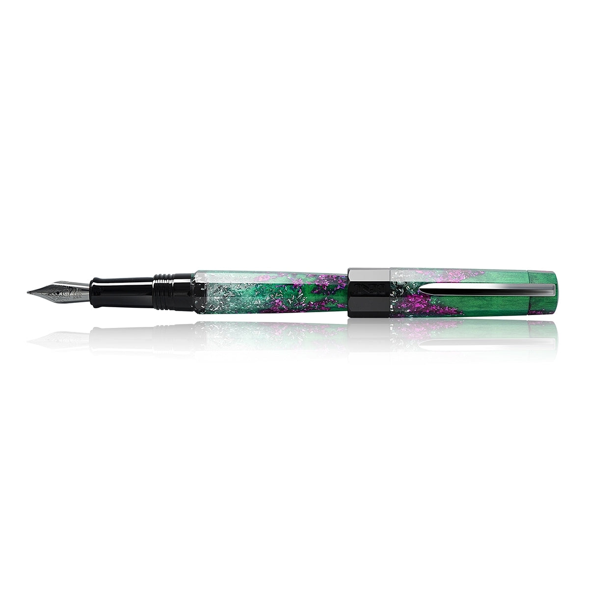 Penna stilografica BENU Euphoria gunmetal, Pink guava