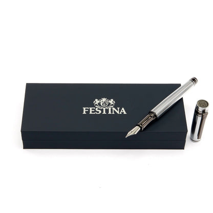 Festina, Penna stilografica, Bold Stripe, Cromo & Canna di fucile