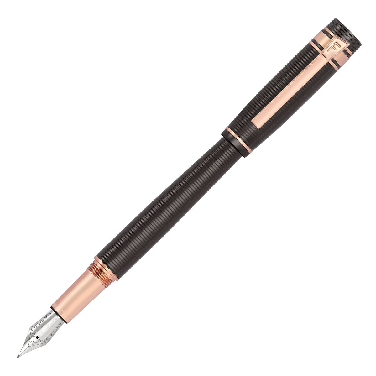 Festina, Stylo-plume, Rayures larges, Gun & Or rose