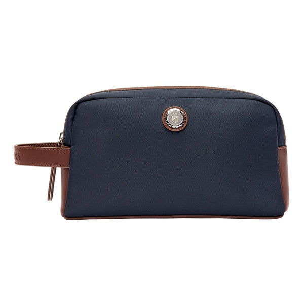 Festina, beauty-case, bottone blu navy e marrone