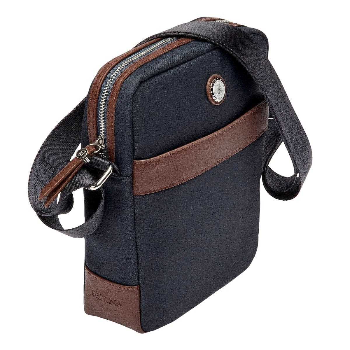 Festina, sac bandoulière, bouton marine et marron