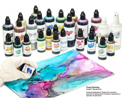 Octopus Fluids Inchiostro a base di alcol, Alcohol Ink, blu Navy Basic