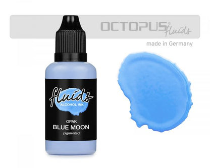 Octopus Fluids inchiostro a base di alcol opaco OPAK Blue Moon Blu