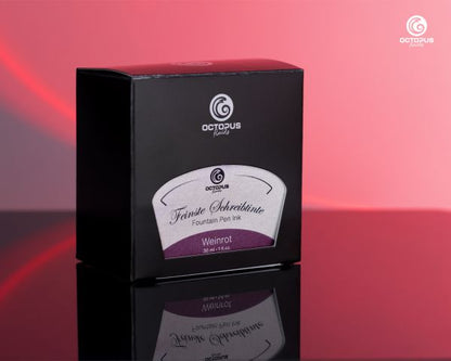 Set di inchiostro per stilografica Octopus Fluids Classic rosso vino con converter