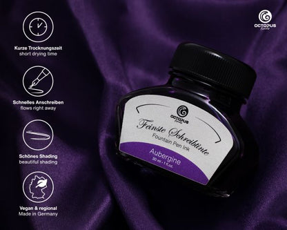 Octopus Fluids Füllhaltertinte Classic Schreibtinten Aubergine