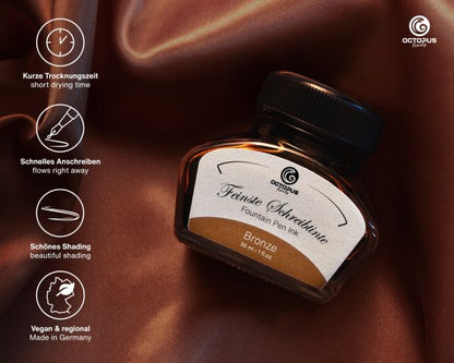 Octopus Fluids Klassische Füllhaltertinte Classic Bronze