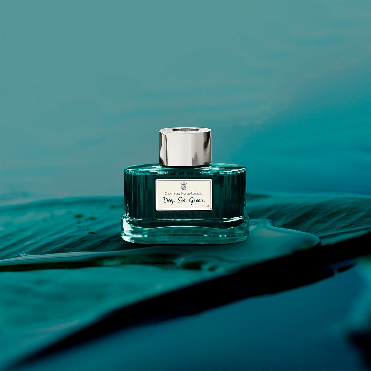 Graf von Faber-Castell, Encre en flacon, 75 ml, Deep Sea Green