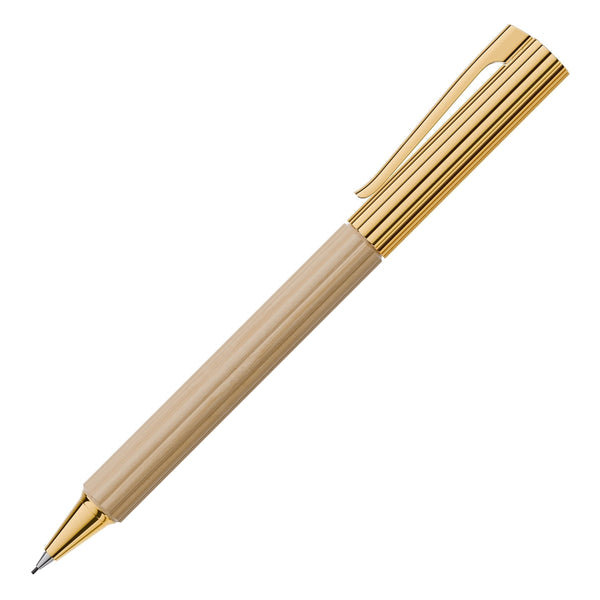 Graf von Faber-Castell Crayon rotatif Bloom Charme, plaqué or, 0,5 mm, crème