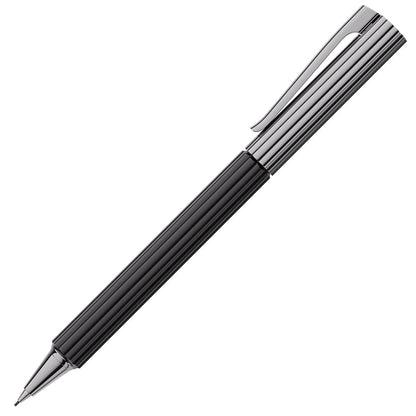 Crayon rotatif Graf von Faber-Castell Bloom ébène, ruthénium, 0.5mm, noir