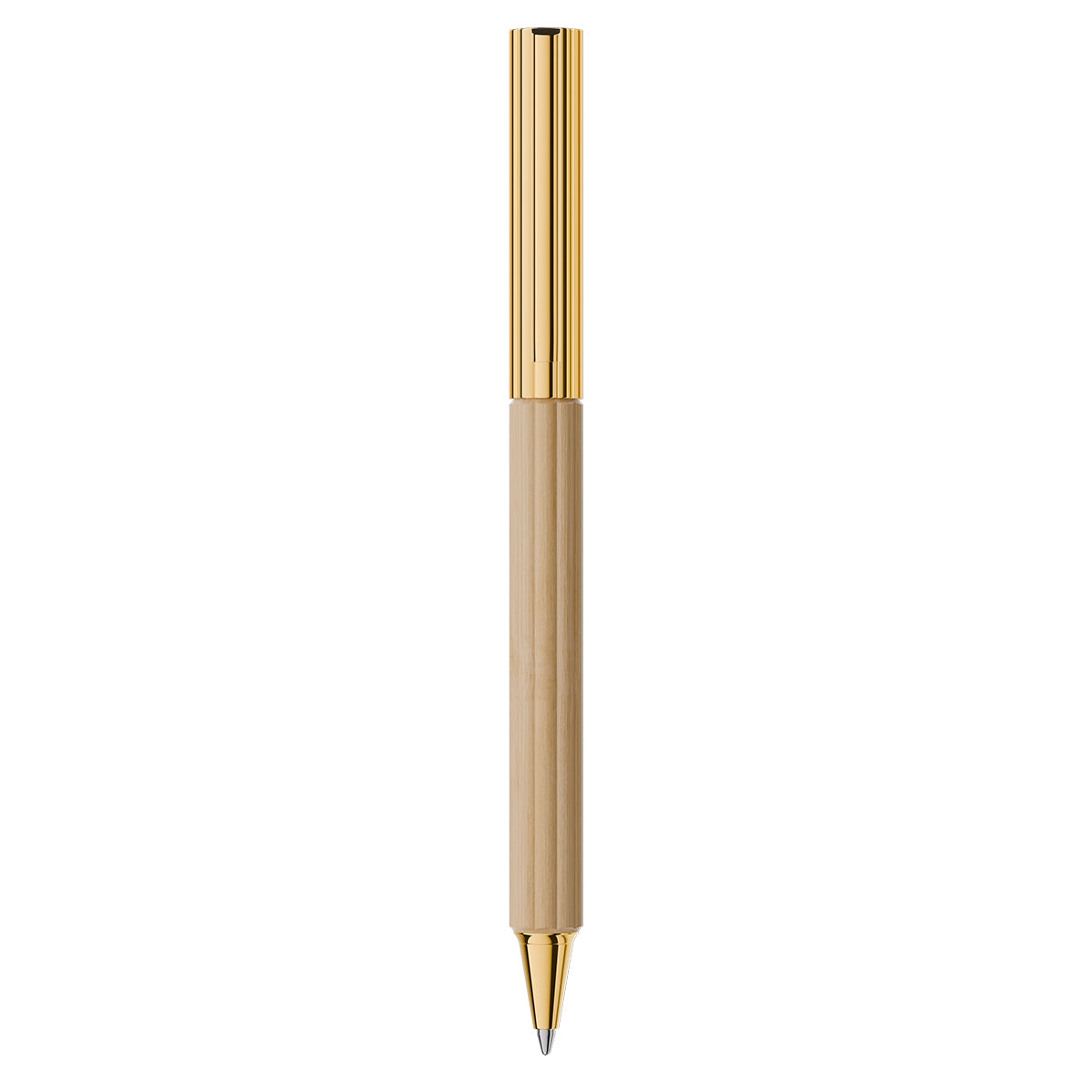 Stylo bille Graf von Faber-Castell Bloom Charme, plaqué or, crème