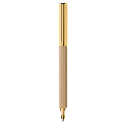 Stylo bille Graf von Faber-Castell Bloom Charme, plaqué or, crème