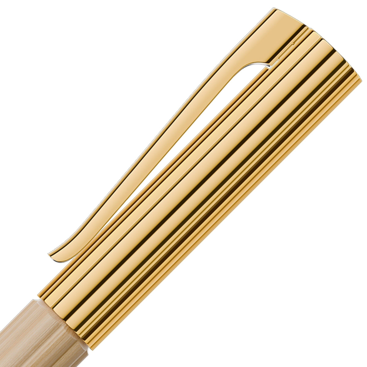 Stylo bille Graf von Faber-Castell Bloom Charme, plaqué or, crème