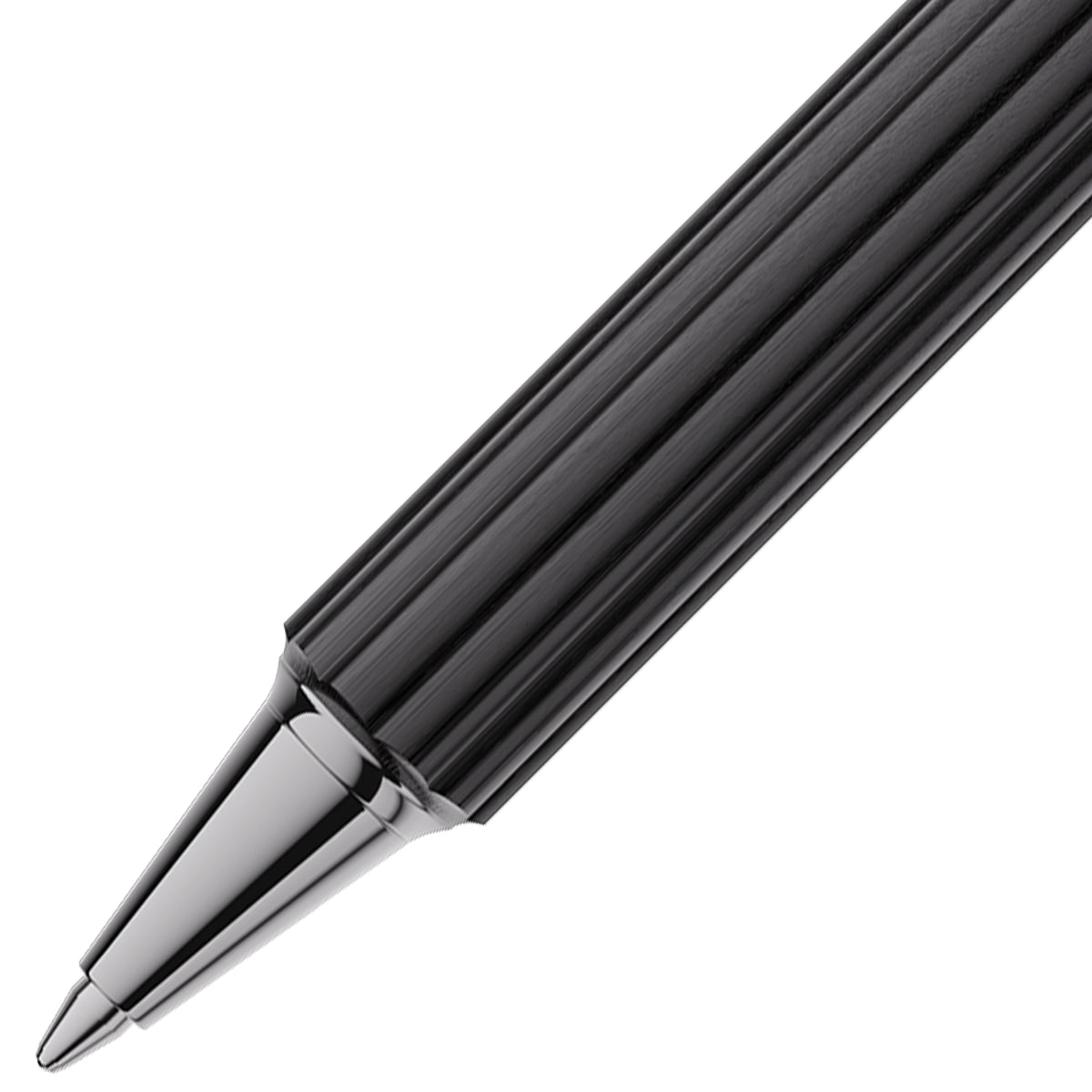 Graf von Faber-Castell Kugelschreiber Bloom Ebenholz, rutheniert, schwarz