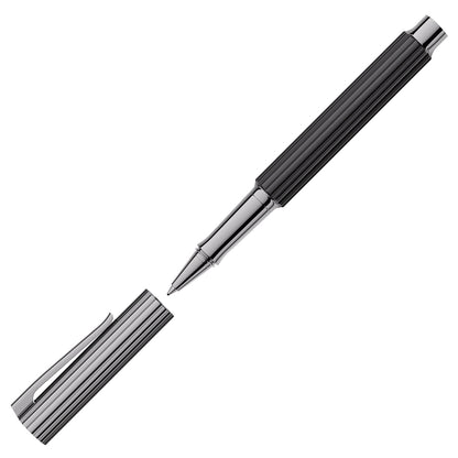 Rollerball Graf von Faber-Castell Bloom en ébène, ruthénium, noir